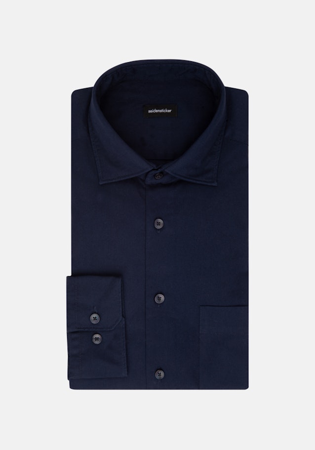 Regular Casual Hemd Uni in Dunkelblau | Seidensticker Onlineshop
