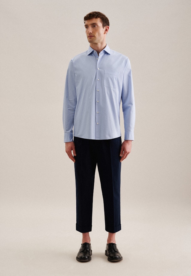 Regular Casual shirt Uni in Light Blue |  Seidensticker Onlineshop