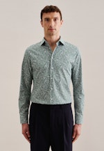 Business Shirt in Slim with Kent-Collar in Green |  Seidensticker Onlineshop