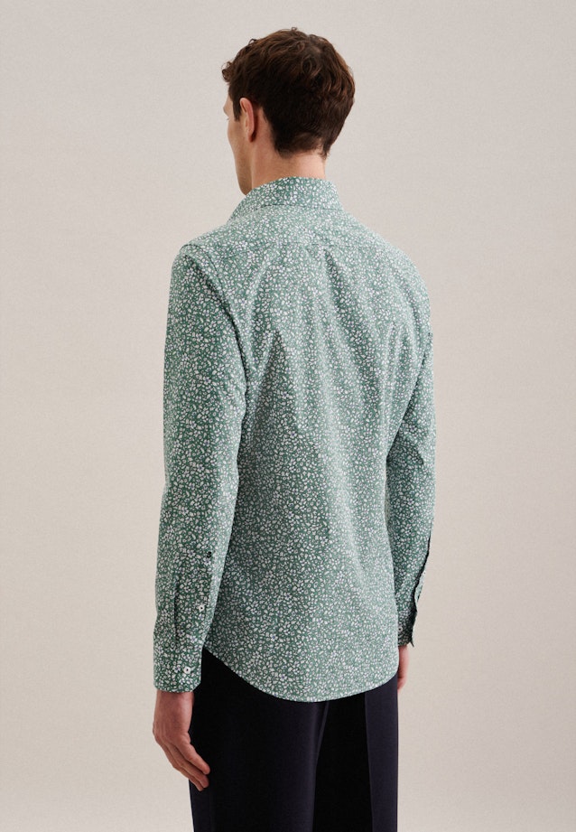 Slim Business Hemd Floral in Grün |  Seidensticker Onlineshop