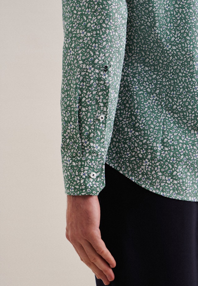 Business Shirt in Slim with Kent-Collar in Green |  Seidensticker Onlineshop