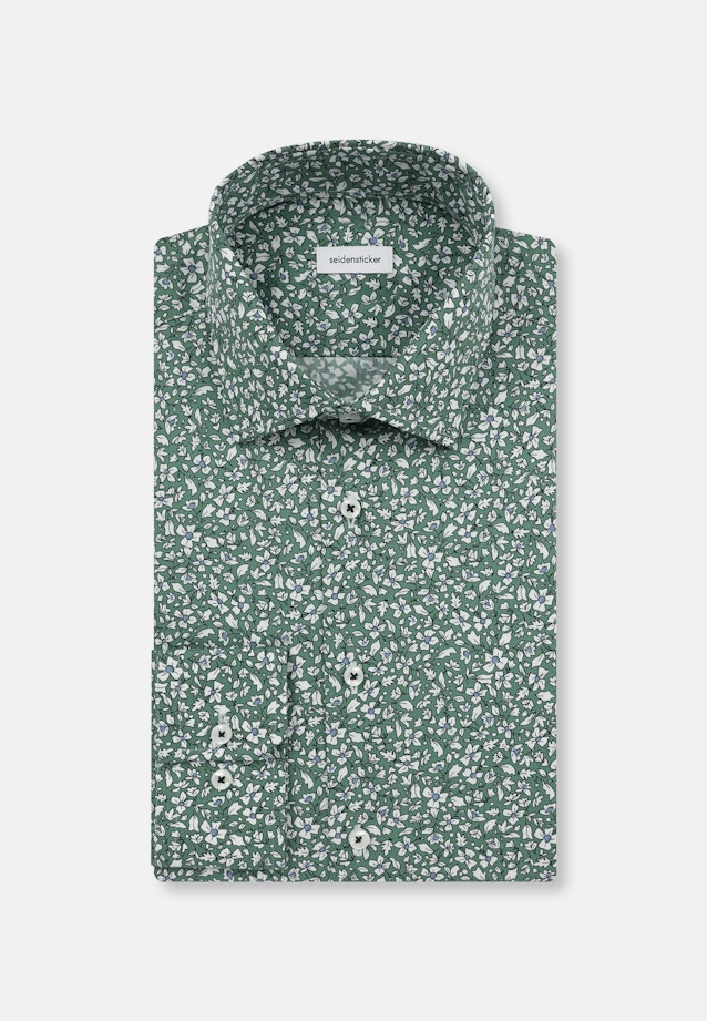 Slim Business Hemd Floral in Grün |  Seidensticker Onlineshop