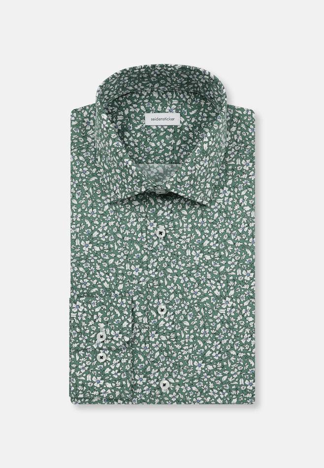 Slim Business Hemd Floral in Grün | Seidensticker Onlineshop
