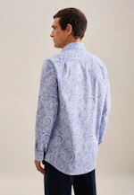 Regular Chemise d'affaires Paisley in Bleu Clair |  Seidensticker Onlineshop