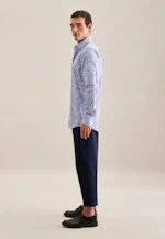 Regular Chemise d'affaires Paisley in Bleu Clair |  Seidensticker Onlineshop