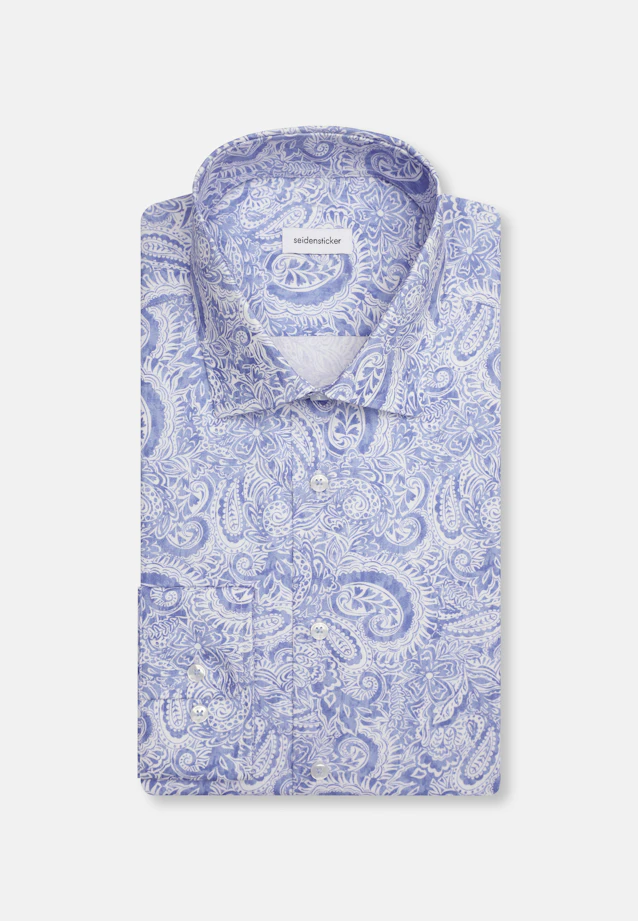 Regular Chemise d'affaires Paisley in Bleu Clair |  Seidensticker Onlineshop