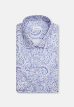 Regular Chemise d'affaires Paisley in Bleu Clair |  Seidensticker Onlineshop