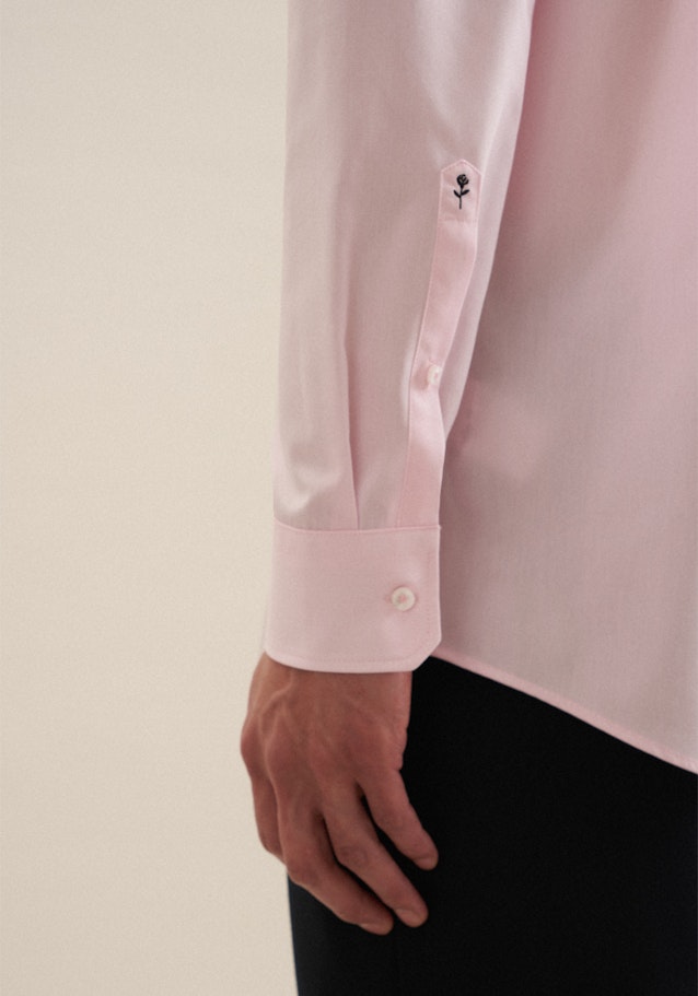 Non-iron Structure Business Shirt in Comfort with Kent-Collar in Pink |  Seidensticker Onlineshop