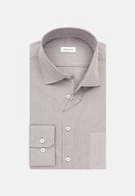 Non-iron Structure Business Shirt in Comfort with Kent-Collar in Grey |  Seidensticker Onlineshop