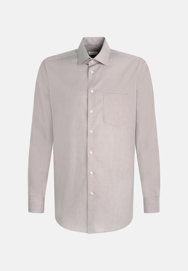 Non-iron Structure Business Shirt in Comfort with Kent-Collar in Grey |  Seidensticker Onlineshop