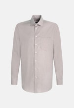 Non-iron Structure Business Shirt in Comfort with Kent-Collar in Grey |  Seidensticker Onlineshop