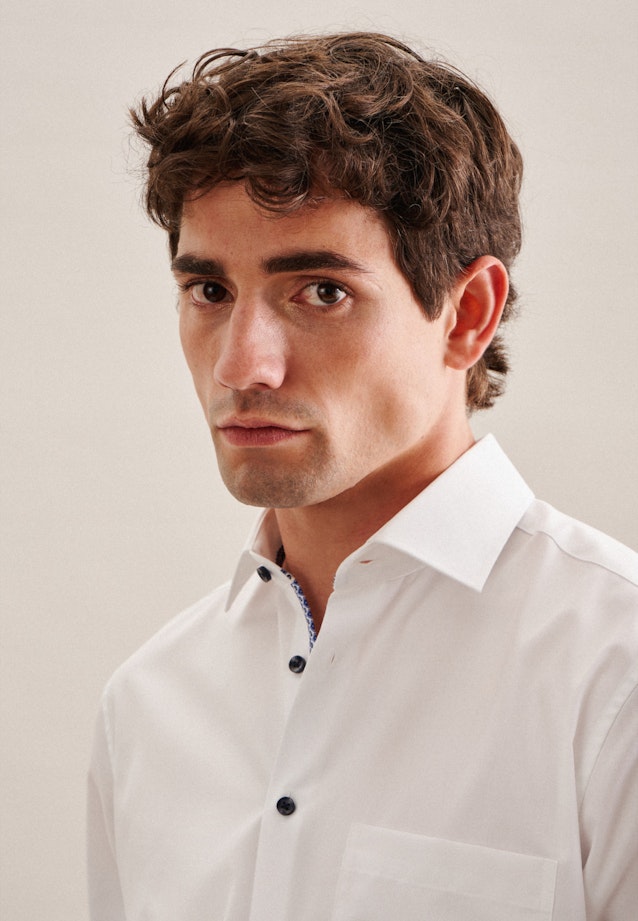 Comfort Business Hemd Uni in Weiß |  Seidensticker Onlineshop