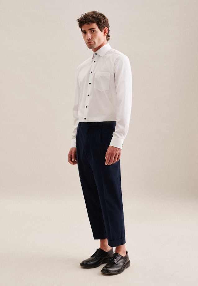 Comfort Business Hemd Uni in Weiß |  Seidensticker Onlineshop