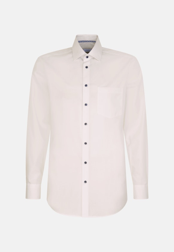 Non-iron Structure Business Shirt in Comfort with Kent-Collar in White |  Seidensticker Onlineshop
