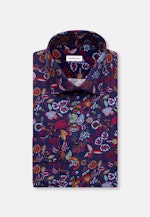 Shaped Business Hemd Floral in Mittelblau |  Seidensticker Onlineshop