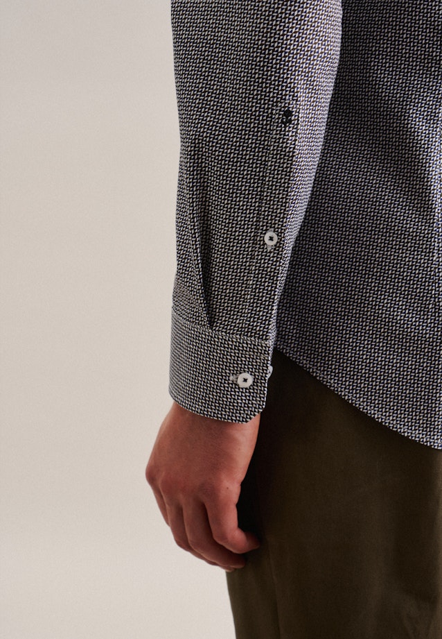 Shaped Business shirt Print in Green |  Seidensticker Onlineshop