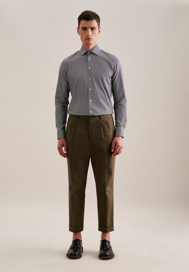 Shaped Business shirt Print in Green |  Seidensticker Onlineshop