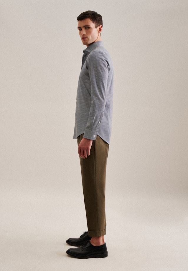 Shaped Business shirt Print in Green |  Seidensticker Onlineshop