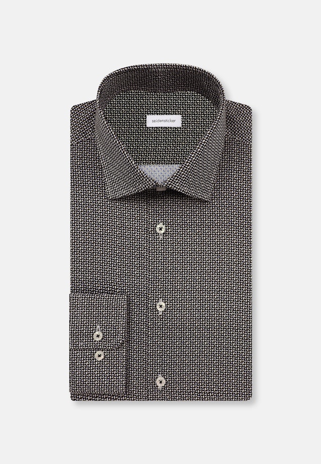 Shaped Business shirt Print in Green |  Seidensticker Onlineshop