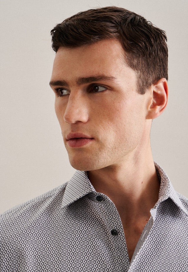 X-Slim Business shirt Print in Grey |  Seidensticker Onlineshop
