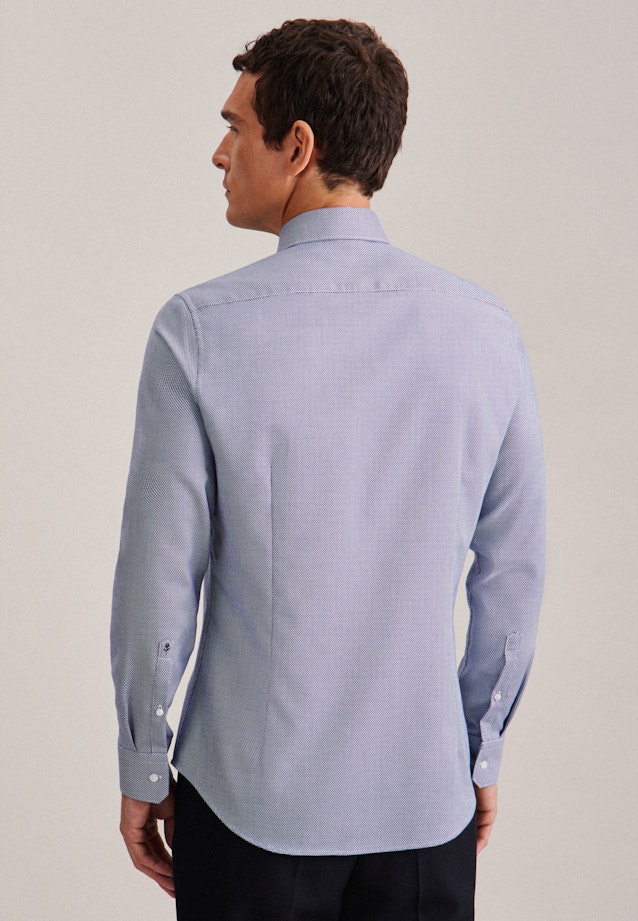 Slim Business Hemd Uni in Mittelblau |  Seidensticker Onlineshop