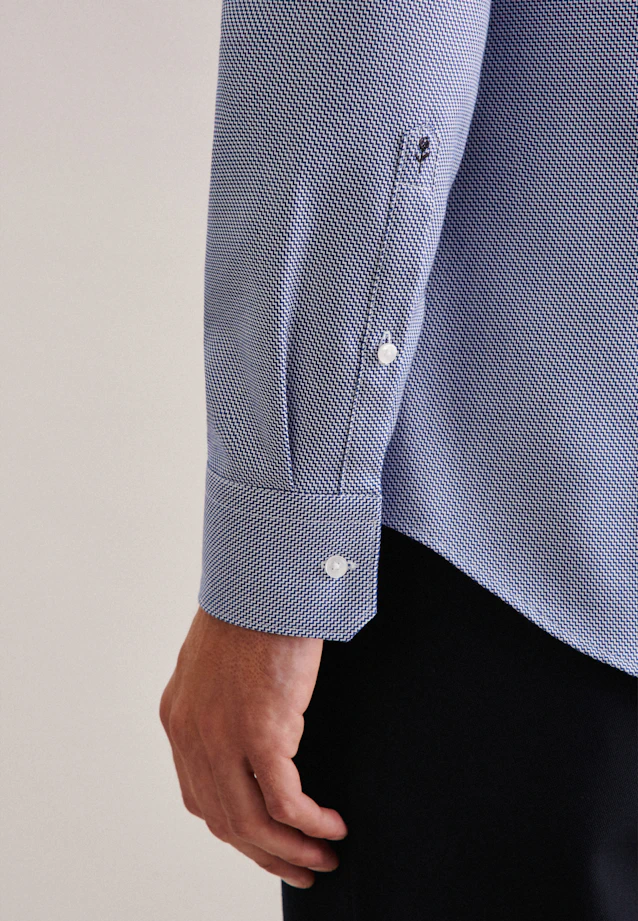 Slim Chemise d'affaires Uni in Bleu Moyen |  Seidensticker Onlineshop
