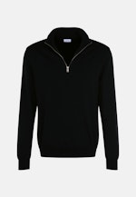 Pullover Col Montant in Bleu Foncé |  Seidensticker Onlineshop