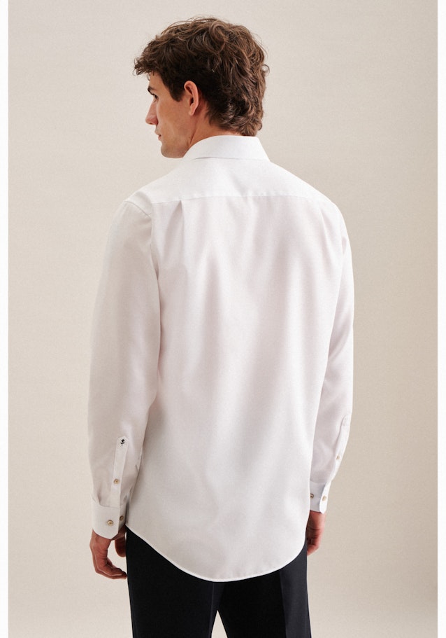 Bügelfreies Twill Business Hemd in Regular mit Kentkragen in Weiß | Seidensticker Onlineshop
