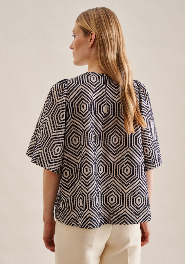 Short sleeve Voile Shirt Blouse in Ecru | Seidensticker Onlineshop