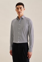 Performance shirt in Slim with Kent-Collar in Dark Blue |  Seidensticker Onlineshop