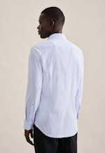 Chemise performance Slim Twill (sergé) Col Kent in Bleu Clair |  Seidensticker Onlineshop