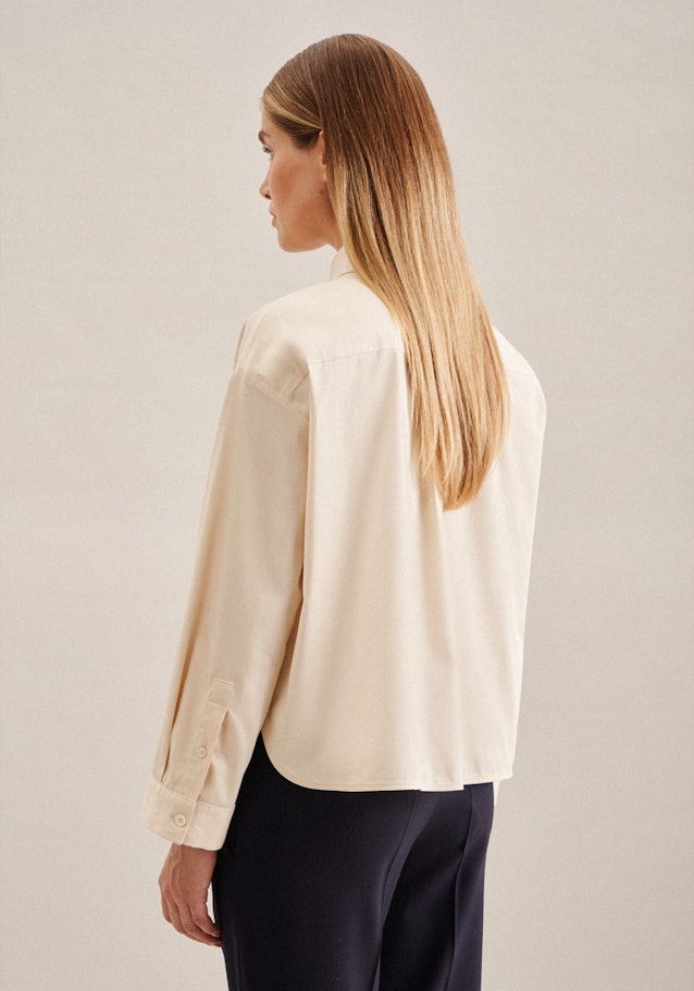 lange Arm Satin Shirtblouse in Ecru | Seidensticker Onlineshop