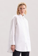 Oversized Hemdbluse aus Baumwoll Twill in Weiß |  Seidensticker Onlineshop