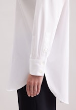 Oversized Hemdbluse aus Baumwoll Twill in Weiß |  Seidensticker Onlineshop