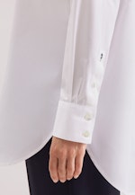 Oversized Hemdbluse aus Baumwoll Twill in Weiß |  Seidensticker Onlineshop