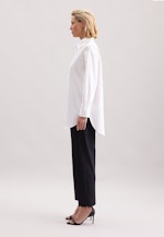 Oversized Hemdbluse aus Baumwoll Twill in Weiß |  Seidensticker Onlineshop