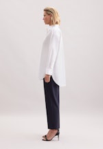 Oversized Hemdbluse aus Baumwoll Twill in Weiß |  Seidensticker Onlineshop