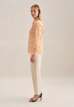 Hemdbluse Geometrische Muster in Orange |  Seidensticker Onlineshop