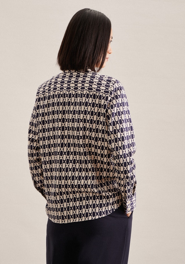 Regular prodtyp Motifs géométriques in Bleu Foncé | Seidensticker Onlineshop