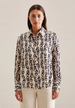 Chemisier chemise Imprimé Chaîne in Ecru |  Seidensticker Onlineshop
