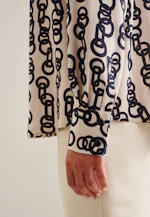 Chemisier chemise Imprimé Chaîne in Ecru |  Seidensticker Onlineshop