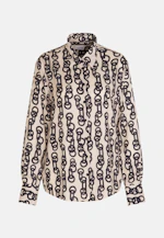 Chemisier chemise Imprimé Chaîne in Ecru |  Seidensticker Onlineshop