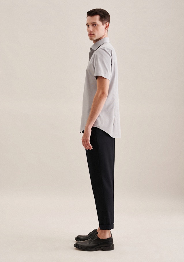 Shaped Business Hemd Uni in Grau | Seidensticker Onlineshop