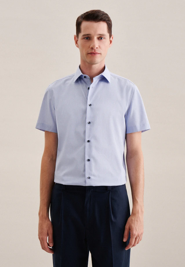 Shaped Business shirt Uni in Light Blue |  Seidensticker Onlineshop