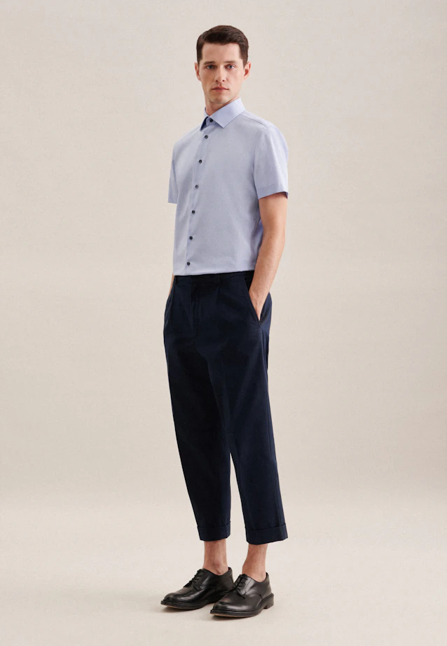 Shaped Business shirt Uni in Light Blue |  Seidensticker Onlineshop