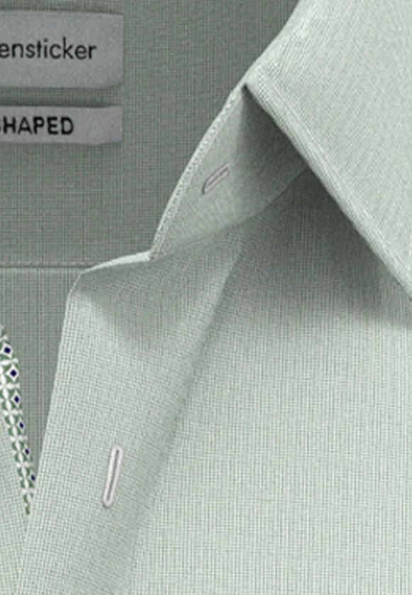 Shaped Business Hemd Uni in Grün |  Seidensticker Onlineshop