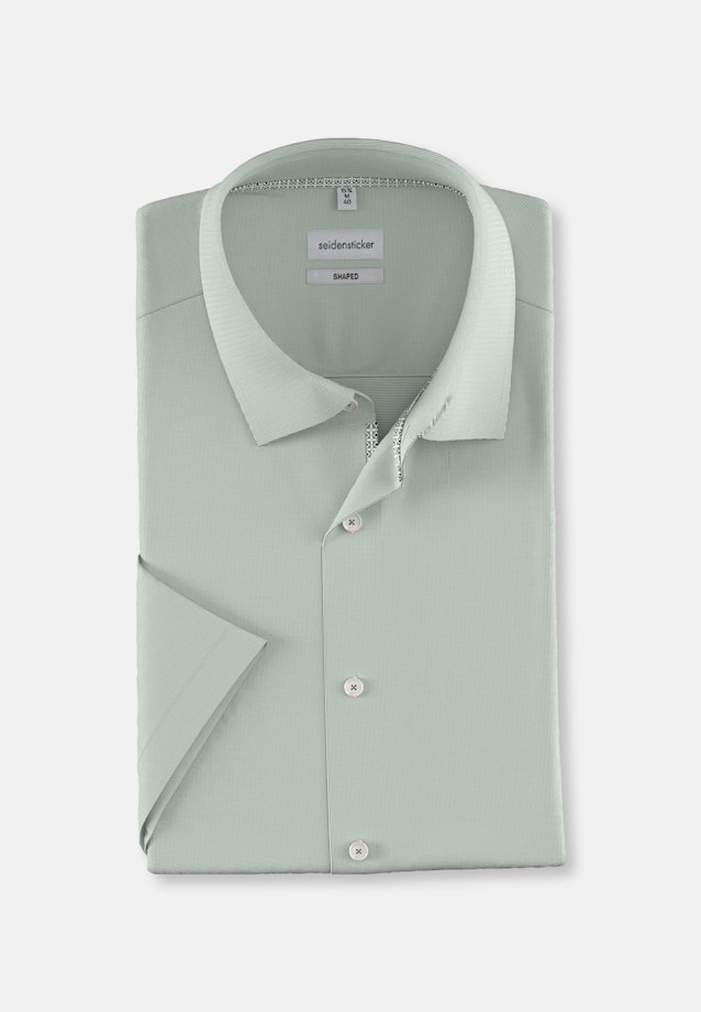 Shaped Business Hemd Uni in Grün |  Seidensticker Onlineshop