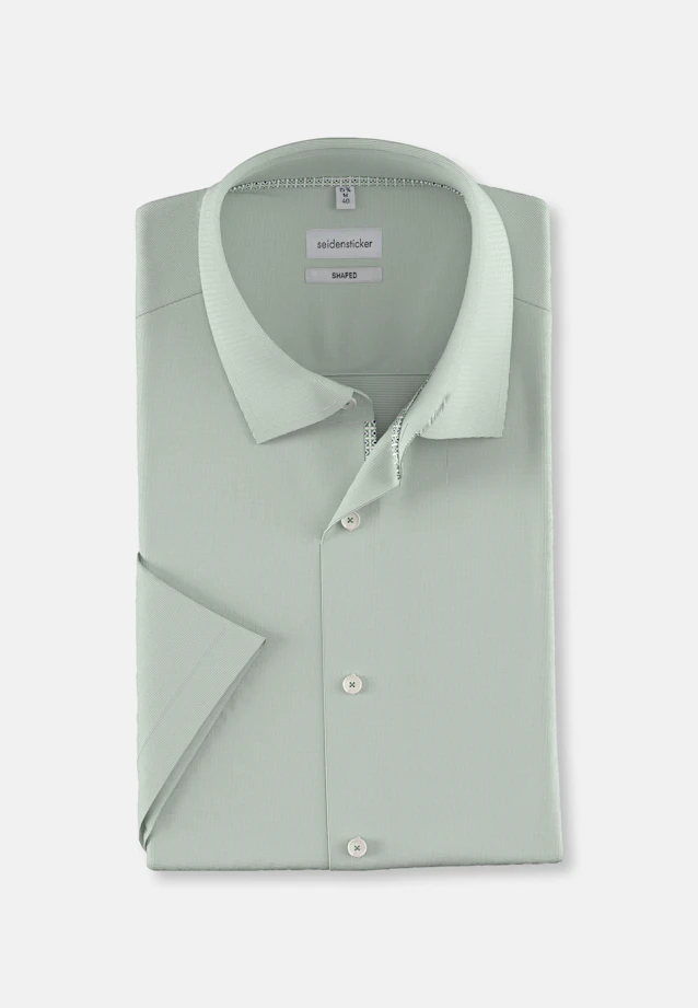 Shaped Business Hemd Uni in Grün |  Seidensticker Onlineshop