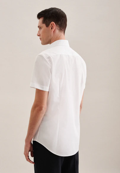 Shaped Business shirt Uni in White |  Seidensticker Onlineshop