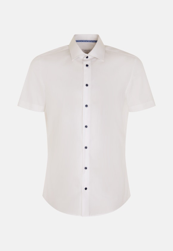 Shaped Business shirt Uni in White |  Seidensticker Onlineshop